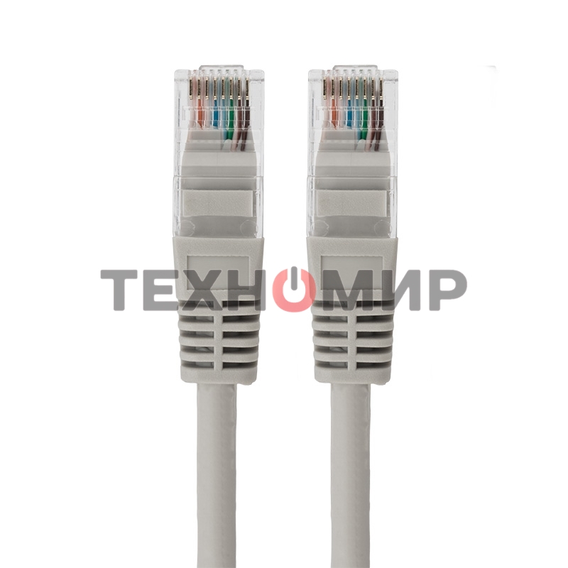 Пaтч-корд U/UTP Rexant, cat.5e, RJ45-RJ45, неэкранированный, LSZH серый, 3м