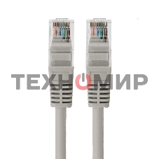 Пaтч-корд U/UTP Rexant, cat.5e, RJ45-RJ45, неэкранированный, LSZH серый, 3м