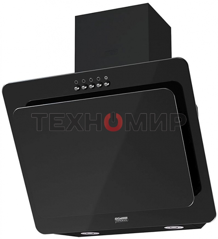 Вытяжка наклонная KRONA Liva 500 PB черный, 49.6 см, 715 куб. м/ч, 52 дБ