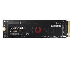 Накопитель SSD Samsung 980, 1000Gb, PCIe 3.0 x4, M.2 2280, NVMe, R/W 3500/3000