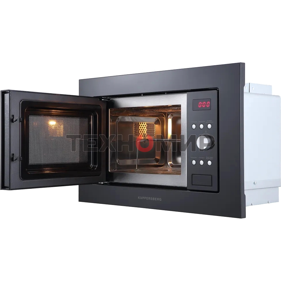 Встраиваемая микроволновая печь Kuppersberg HMW 615 B 18 л, 700 Вт, 8 программ, черный