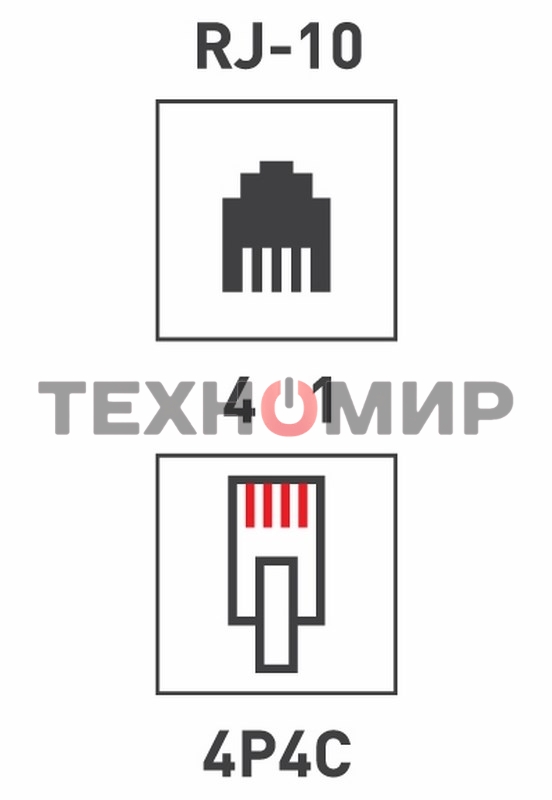 Телефонный разъем PROconnect RJ-9 (4P4C)