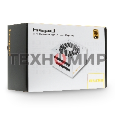 Блок питания HSPD, 850W 80 PLUS Gold (ATX, 3.1, PCIe 5.1, Full modular, 1x24(20+4)pin mesh 550мм, 2xCPU 8(4+4)pin 700мм, 2xPCIe*2 8(6+2)pin 600+150мм, 1x12VHPWR PCIe 5.1 12+4pin 600W 600мм, 3xSATA*3 450+150+150мм, 1xMOLEX4pin*3 450+150+150мм, Active, 120x