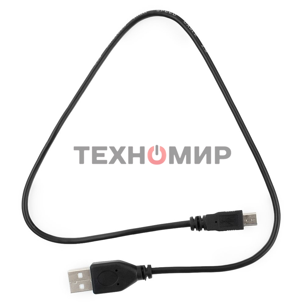 Кабель Гарнизон USB 2.0, AM/miniBM 5P, 0.5м, пакет (GCC-USB2-AM5P-0.5M)