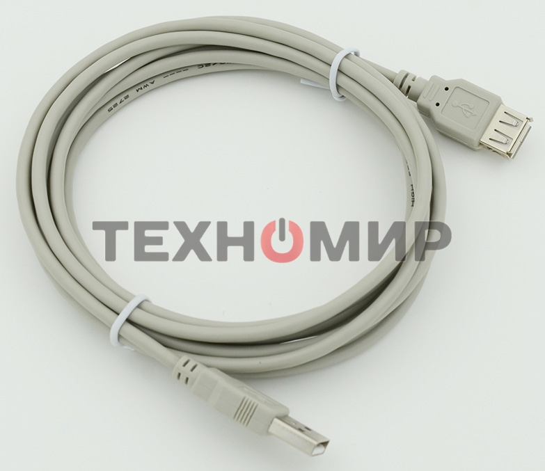 Кабель USB 2.0 Am-Af удлинитель 3м
