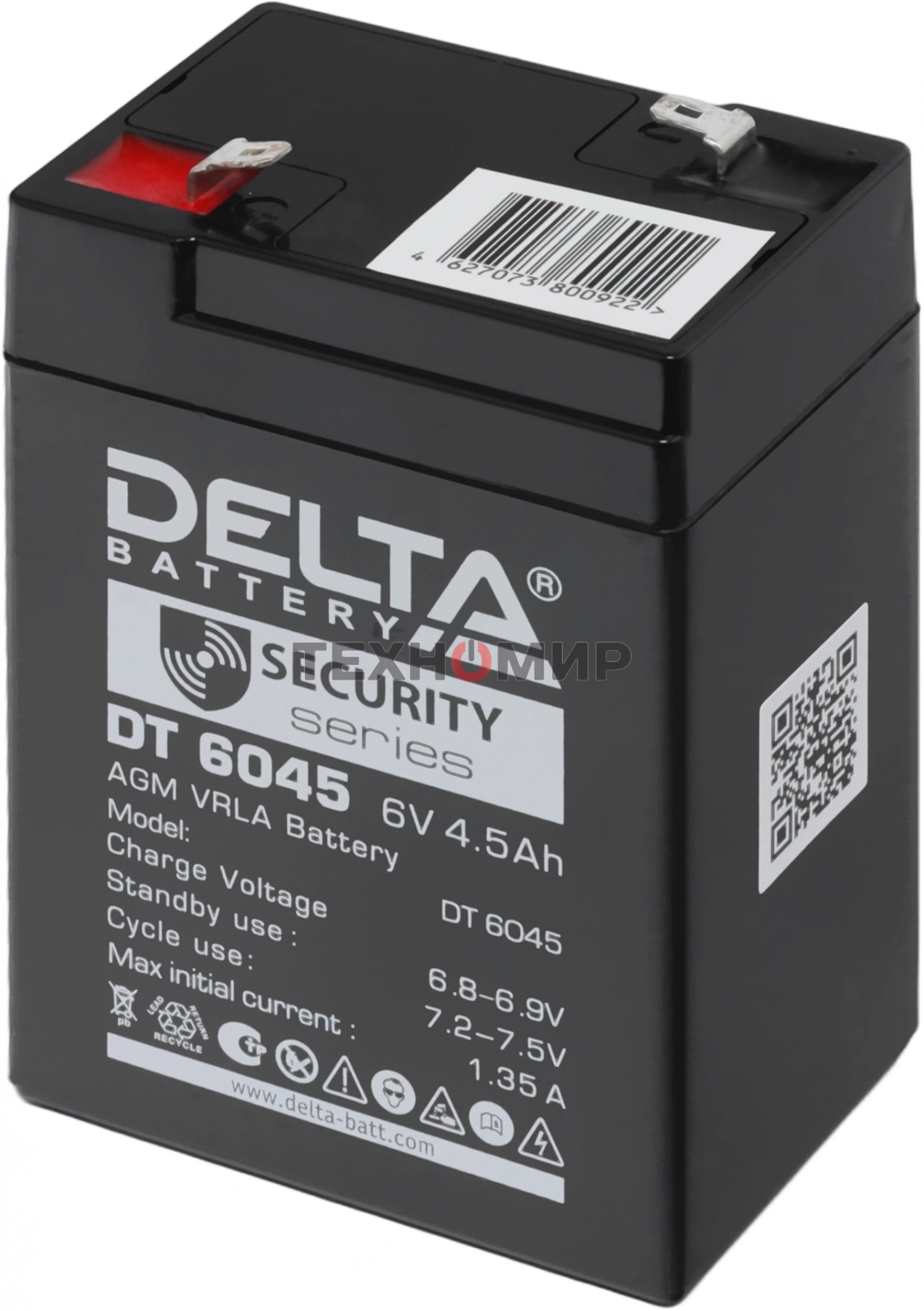 Батарея для ИБП Delta DT 6045 (6V, 4.5Ah)