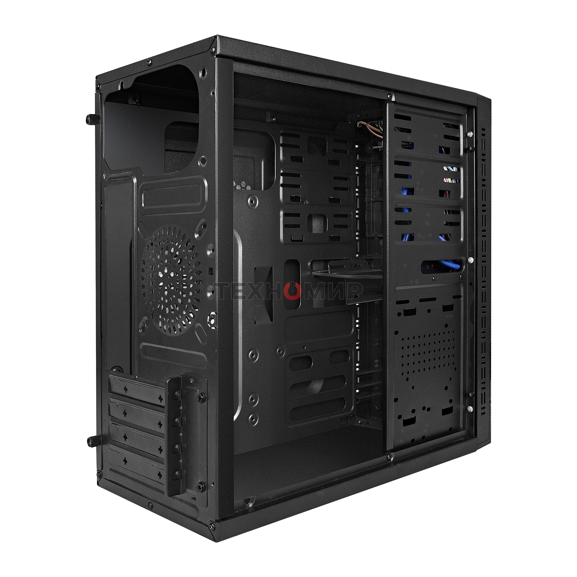 Компьютерный корпус Minitower ExeGate QA-412U Black, mATX, (XP450, Black, 120мм), 2хUSB+2хUSB 3.0, Audio