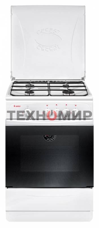 Плита газовая Gefest ПГ 1200 С7 К8 белый, конфорок 4 шт, духовка 63 л, 60 см x 85 см x 60 см