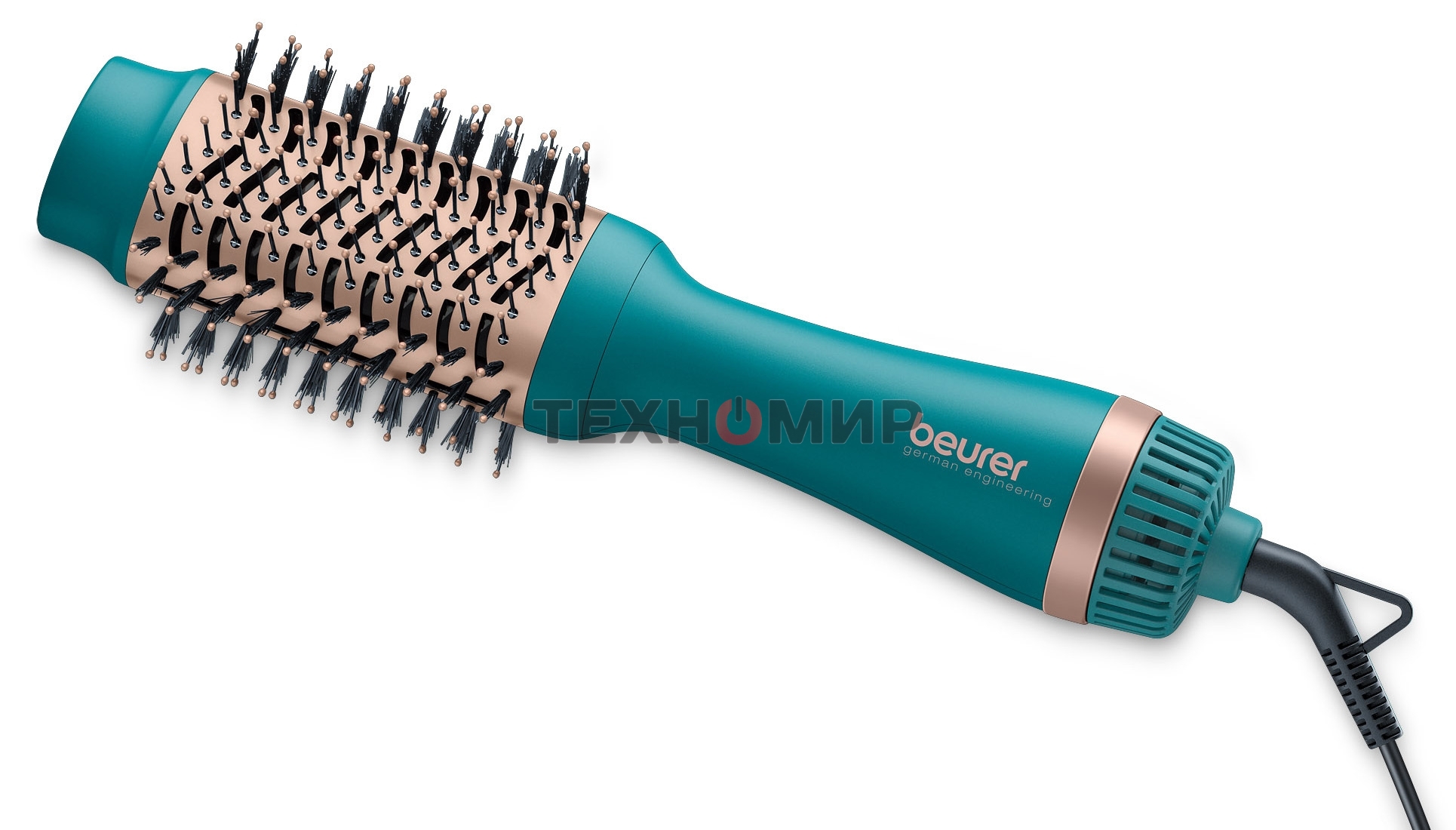 Фен-щетка Beurer HC45 Ocean бирюзовый, 1000 Вт, ионизация
