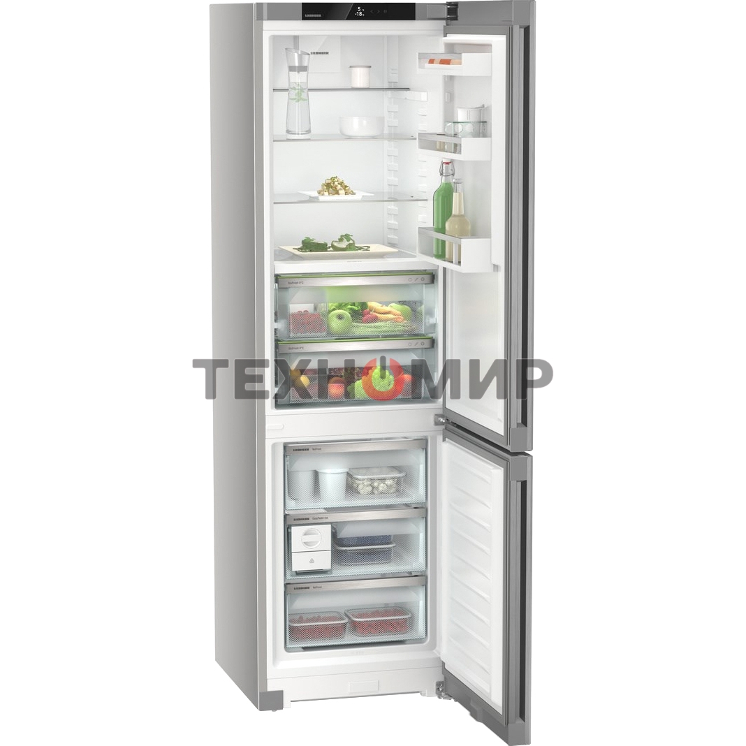 Холодильник Liebherr CBNsfc 57vi-22 001 серебристый двухкамерный 255/94л морозилка снизу, No Frost