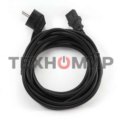 Кабель питания Cablexpert PC-186-10, 3.0м, Schuko- C13, 6А, черный, с заземлением