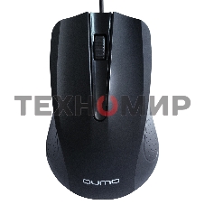 Мышь проводная Qumo Office Union M66 черный, 1000 dpi, USB, кнопки - 3