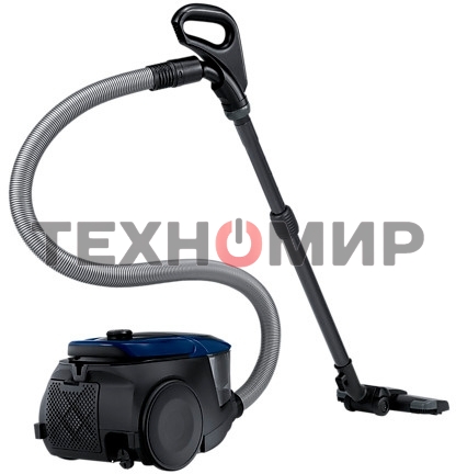 Пылесос Samsung SC18M3120VB синий, 380/1800 Вт, уборка сухая, пылесборник контейнер 2 л