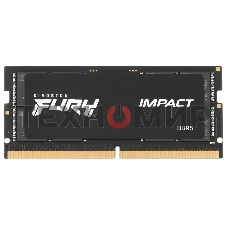 Оперативная память Kingston Fury Impact, DDR5, 16GB (1x16GB), 4800MHz, CL38, SO-DIMM