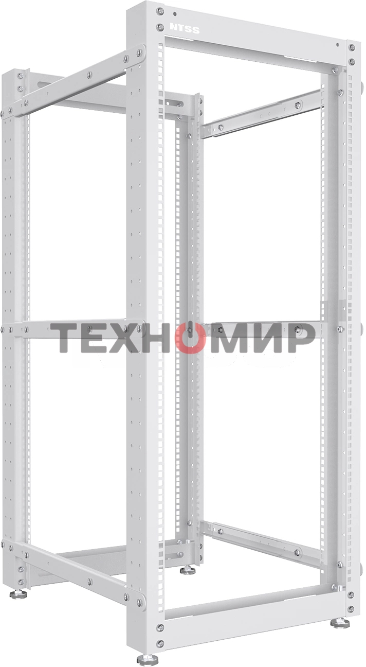 Стойка двухрамная NTSS NTSS-2POR24U/600-1000 24U 550 мм x 1000 мм 600 кг серый