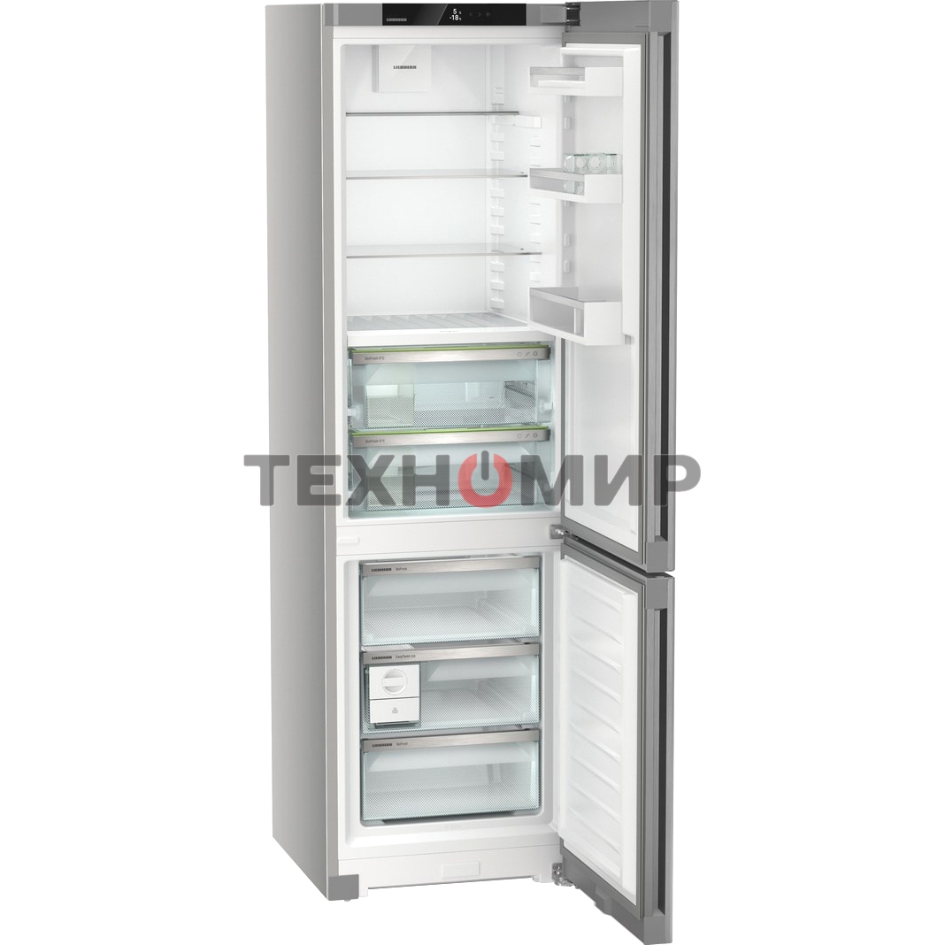 Холодильник Liebherr CBNsfc 57vi-22 001 серебристый двухкамерный 255/94л морозилка снизу, No Frost
