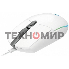 Мышь проводная Logitech G102 LIGHTSYNC белый, 8000 dpi, USB, кнопки - 6