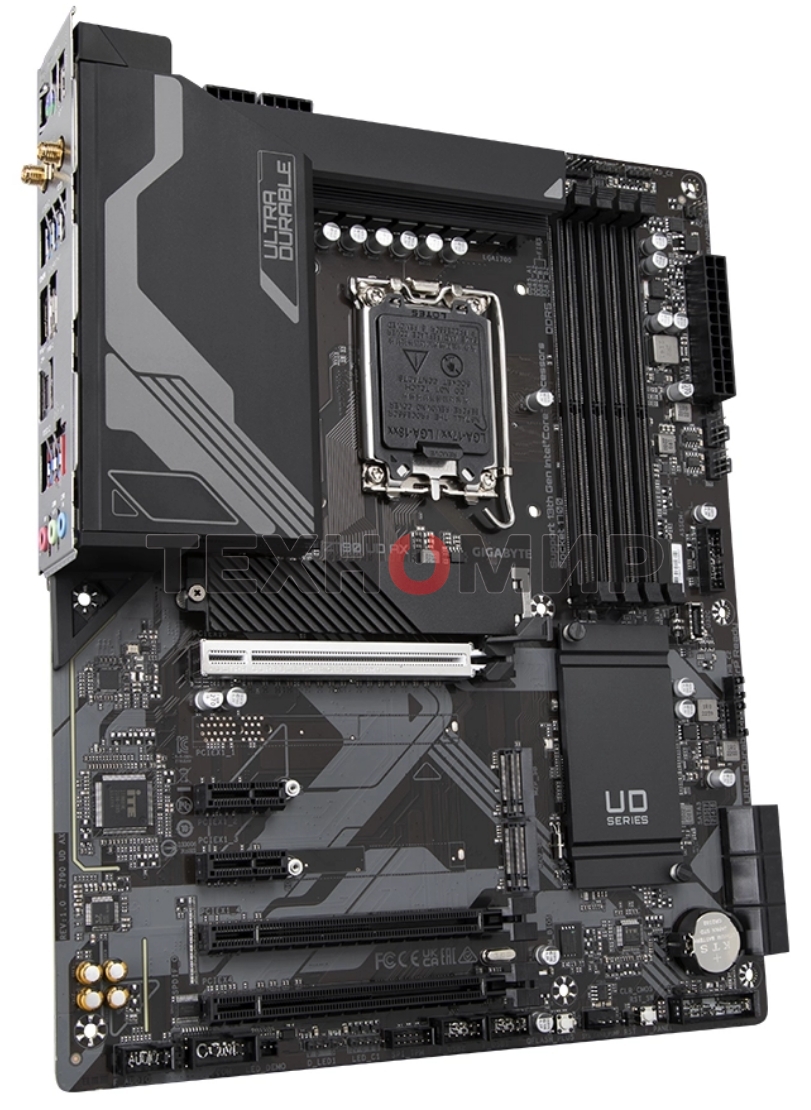 Материнская плата Gigabyte Z790 UD AX (V1.1/V1.2), LGA 1700, Intel Z790, 4xDDR5, 6xSATA, 3xM.2, 1xPCIe 5.0 x16, 1xPCIe 4.0 x4, 1xPCIe 3.0 x1, 1xHDMI, 1xDP, 1x 2.5Gb LAN, 4xUSB-A 2.0, 4xUSB-A 3.2 Gen 1, 1xUSB-A 3.2 Gen 2, 1xUSB-C 3.2 Gen 2x2, 7.1, ATX