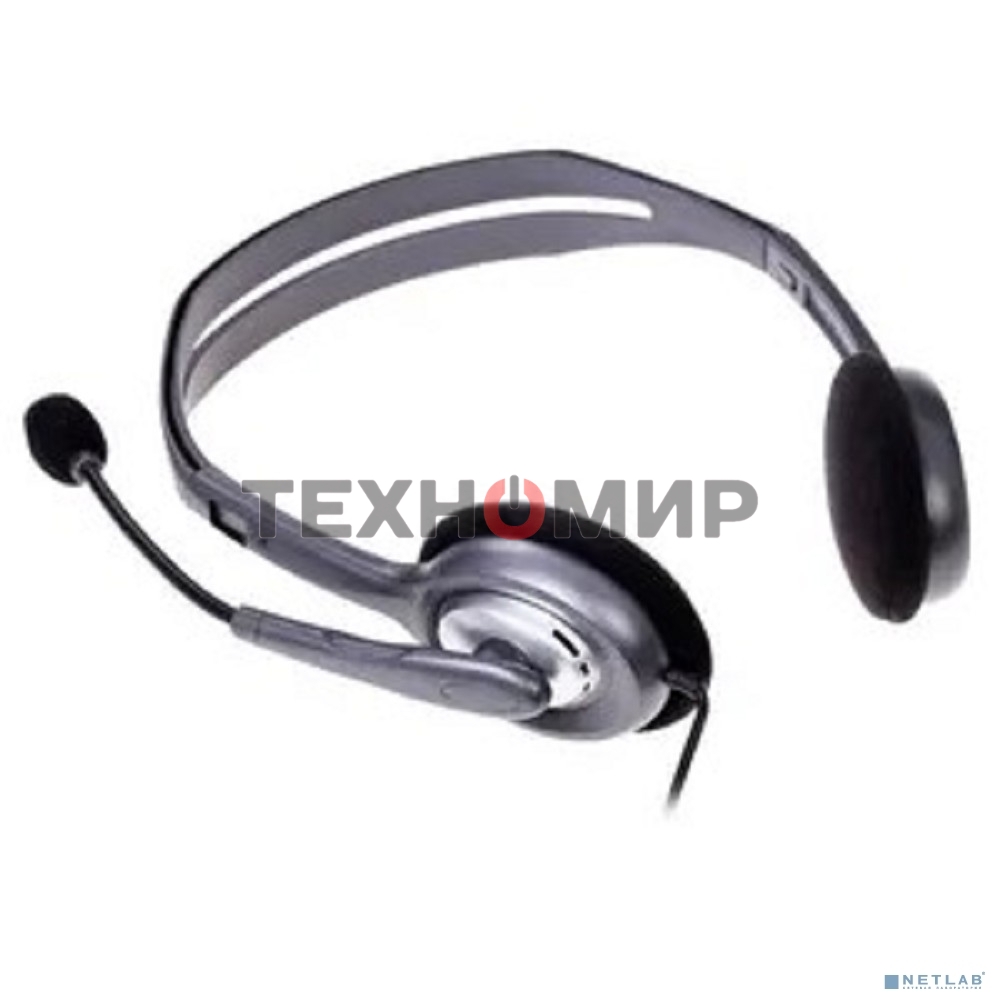 Гарнитура проводная Logitech Headset H110 grey (981-000472/981-000271)