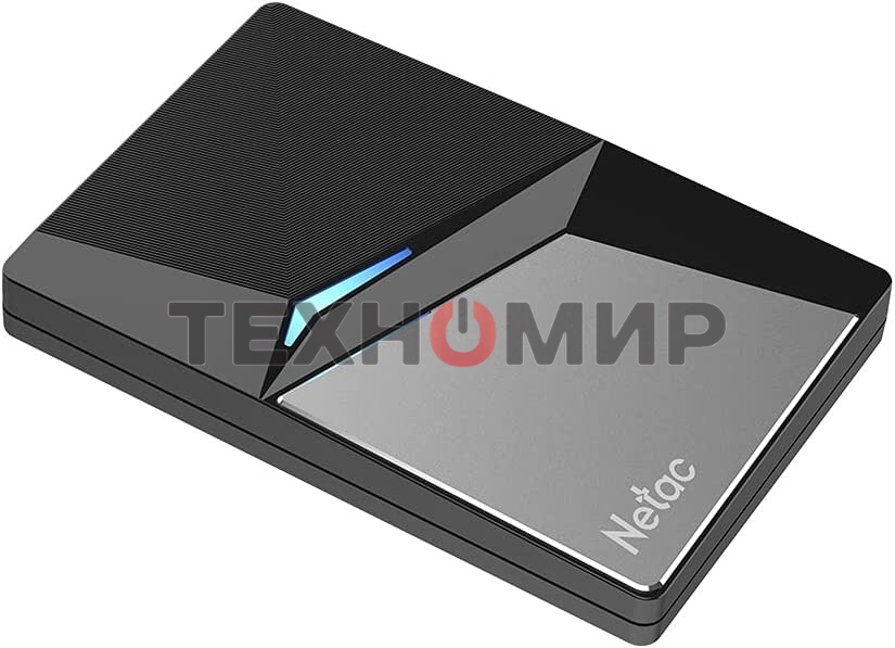 Внешний SSD Netac Z7S, 120 Gb, USB 3.2 Gen 2 Type-C, R/W 550/480, черный