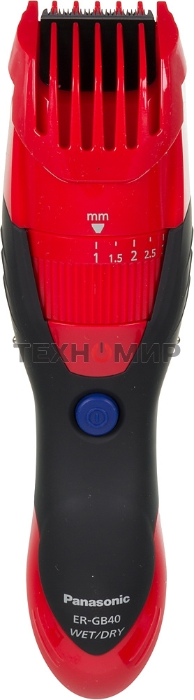 Машинка для стрижки Panasonic ER-GB40 красный (насадок в компл:1шт)