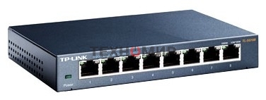 Коммутатор TP-Link SMB TL-SG108 8-port Desktop Gigabit Switch, 8 10/100/1000M RJ45 ports,metal case