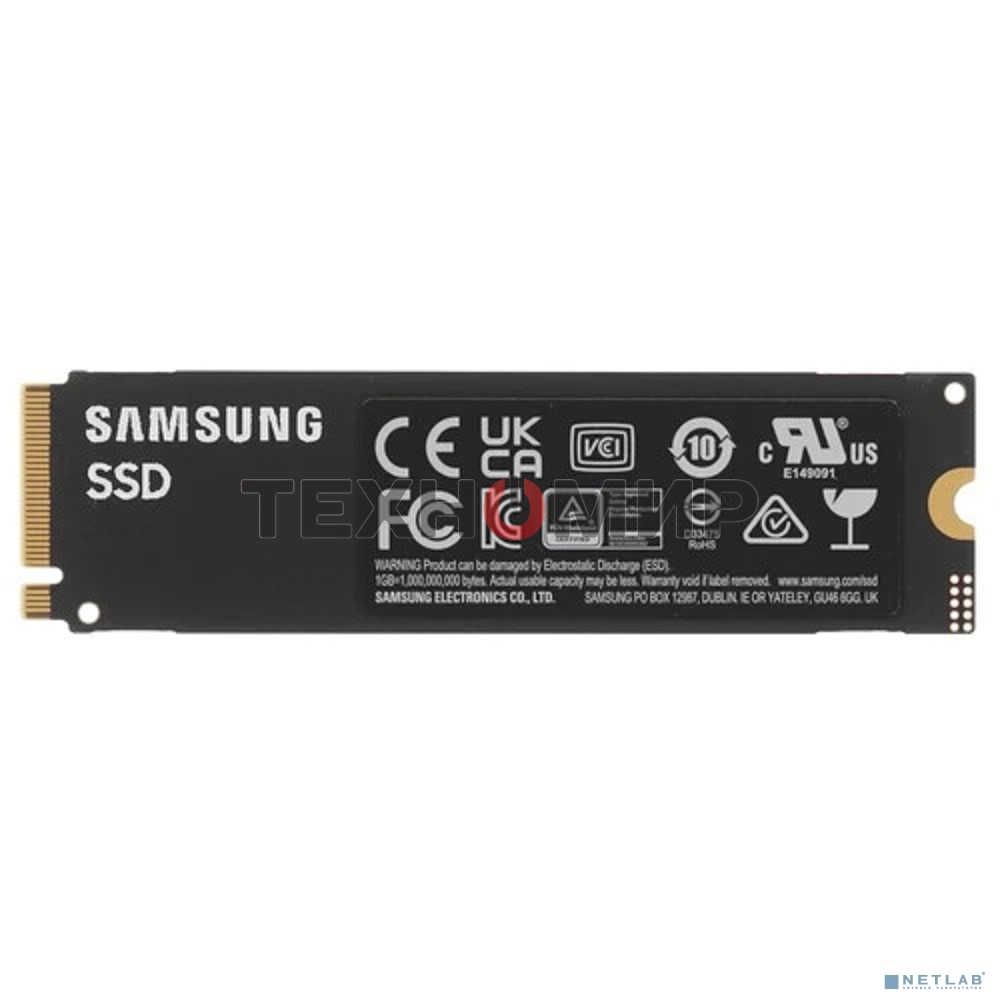 Накопитель SSD Samsung 990 EVO Plus, 2Tb, M.2 2280, PCIe 4.0 x4, NVMe, R/W 7250/6300