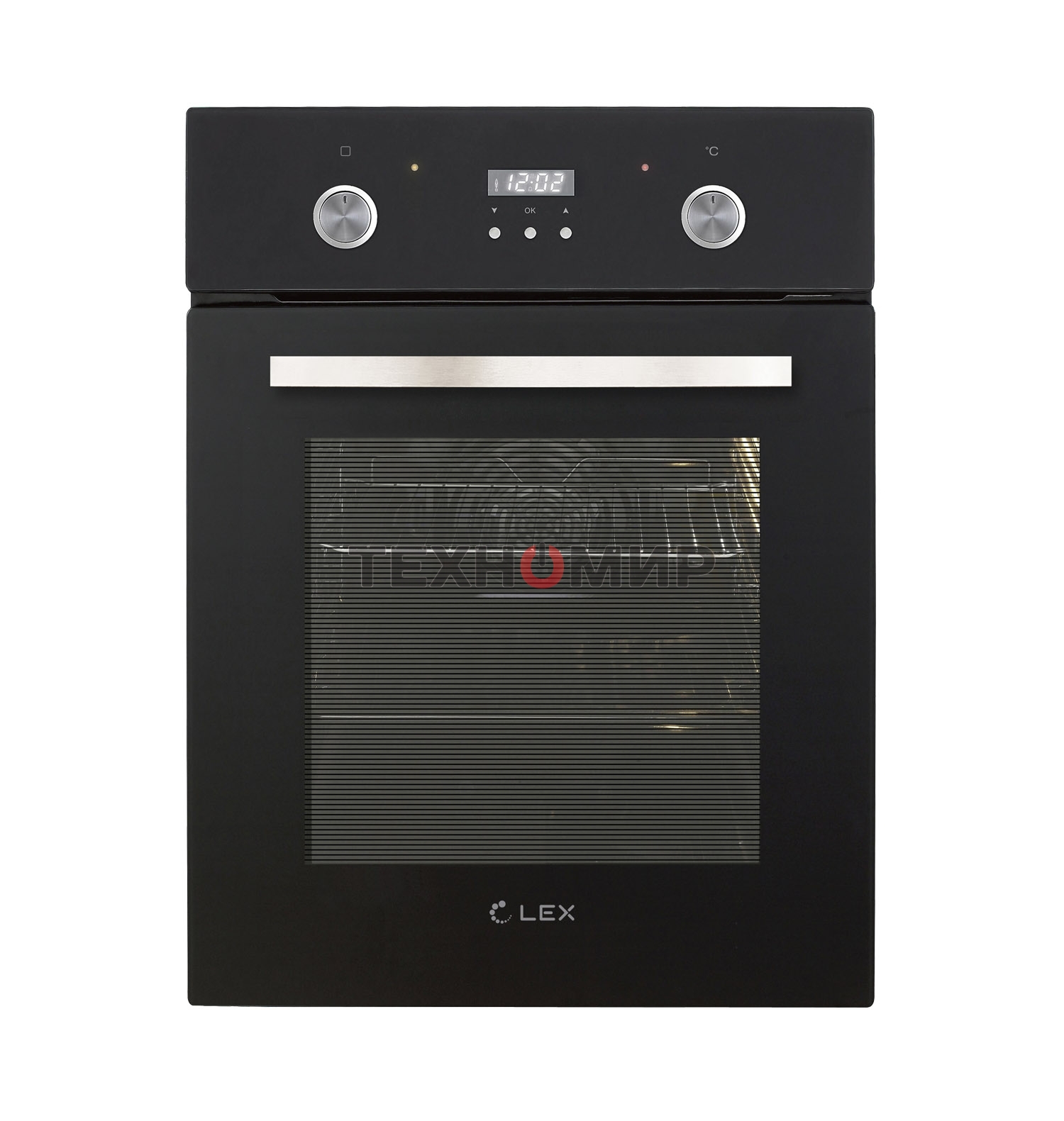 Духовой шкаф LEX EDP 4571 BLобъем 55л, LED таймер, 7 функций, встраиваемый