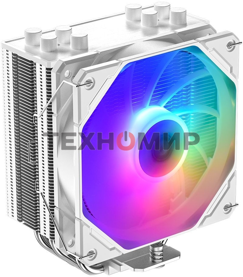 Кулер ID-COOLING SE-224-XTS ARGb белый 120мм алюминий/медь 1500rpm 29db 4-pin 220W 151мм