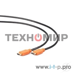 Кабель Cablexpert HDMI CC-HDMI4L-15, 19M/19M, v2.0, серия Light, позол.разъемы, экран, 4.5м, черный, пакет