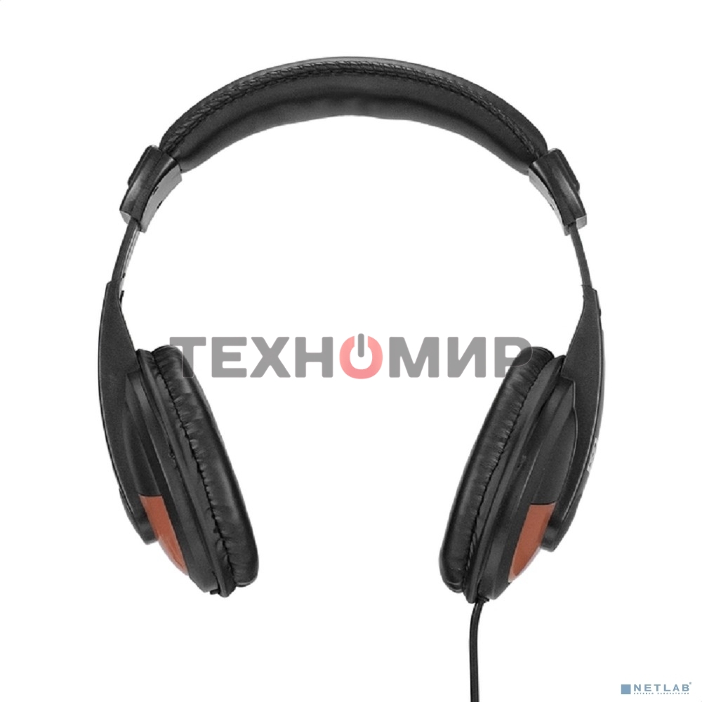 Гарнитура проводная полноразмерная с микрофоном (гарнитура) ExeGate Office HS-130S (2x3.5мм, динамик 40мм, 20-20000Гц, длина кабеля 2.2м, регулировка громкости)