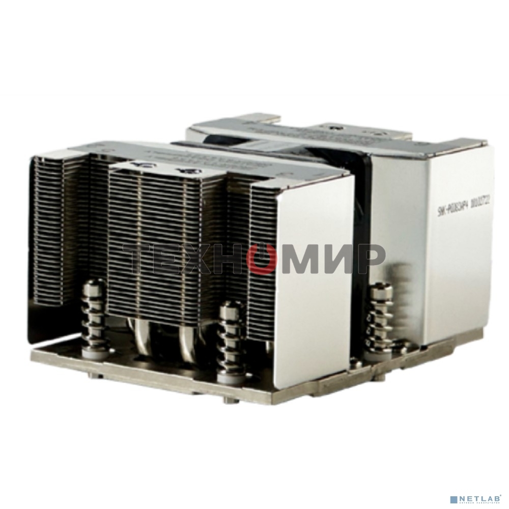 Радиатор для процессора Ablecom ACL-S22130 серебристый, 60 мм, алюминий/медь, 10000 об/мин, 52 дБ, 400 Вт, 64 мм