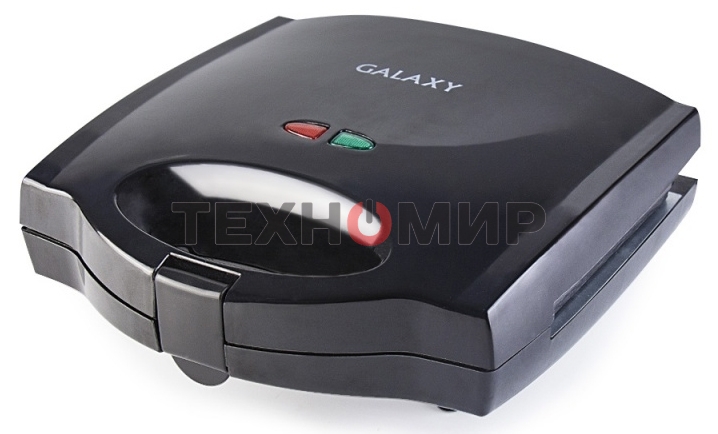 Сэндвич-тостер Galaxy Line GL 2959, черный, со съемными пластинами, 800 Вт