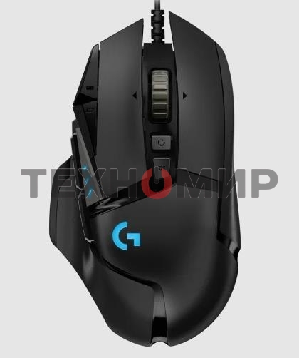 Мышь проводная Logitech G502 HERO черный, 25600 dpi, USB, кнопки - 11