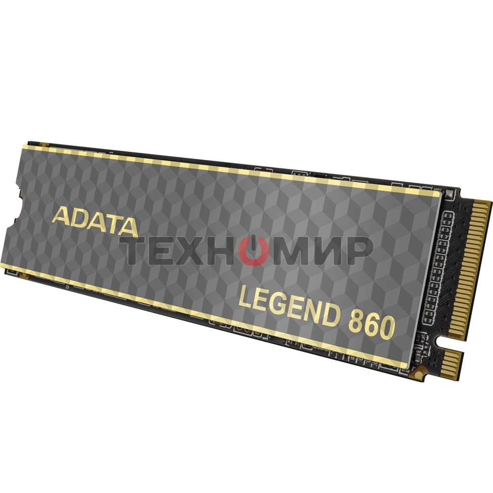 Накопитель SSD ADATA LEGEND 860, 1Tb, PCIe 4.0 x4, 2280, NVMe, R/W 6000/4000, с радиатором