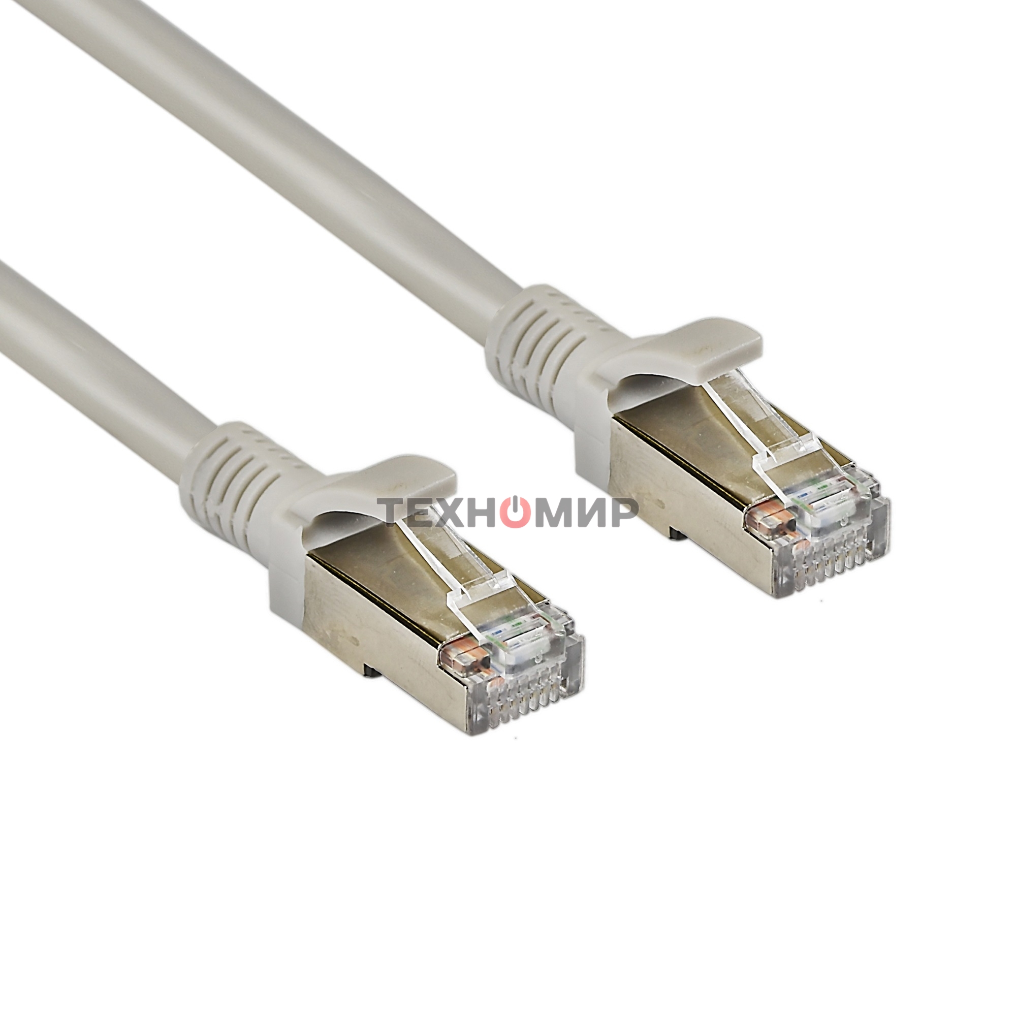 Патч-корд ExeGate FTP-RJ45-RJ45-C5e-CU-3M-GY, FTP, cat.5e, 3м, медь, серый