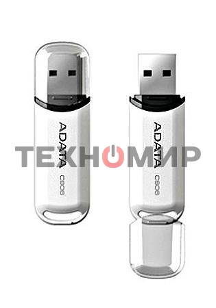 Флешка USB ADATA C906 (AC906-32G-RWH), 32Gb, USB 2.0, R/W 15/5, белый