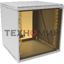 Шкаф коммутационный Suprlan (05-1206) настенный 12U 600x600 мм пер. дв. стекл направл. под закл. гайки 70 кг RAL 7035 535 мм 26.22 кг 620 мм
