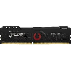 Оперативная память Kingston Fury Beast, DDR4, 32GB (1x32GB), 3600MHz, CL18, DIMM, с радиатором, черный