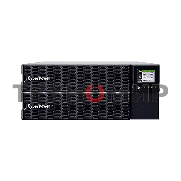 Источник бесперебойного питания UPS CyberPower OL8KERTHD Online 8000VA/8000W USB/RS-232/Dry/EPO/SNMPslot/BM/ENV/RJ11/45/ВБМ (6 IEC С13, 1 IEC C19, terminal)
