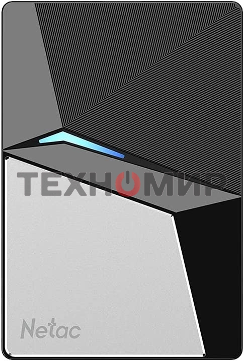 Внешний SSD Netac Z7S, 480 Gb, USB 3.2 Gen 2 Type-C, R/W 550/480, черный