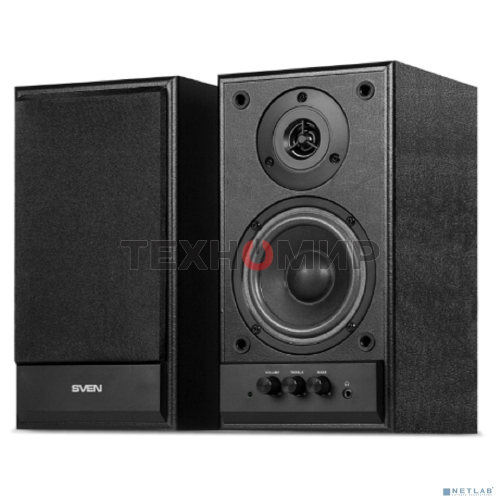 Акустическая система Sven SPS-702 2.0 черный 40Вт