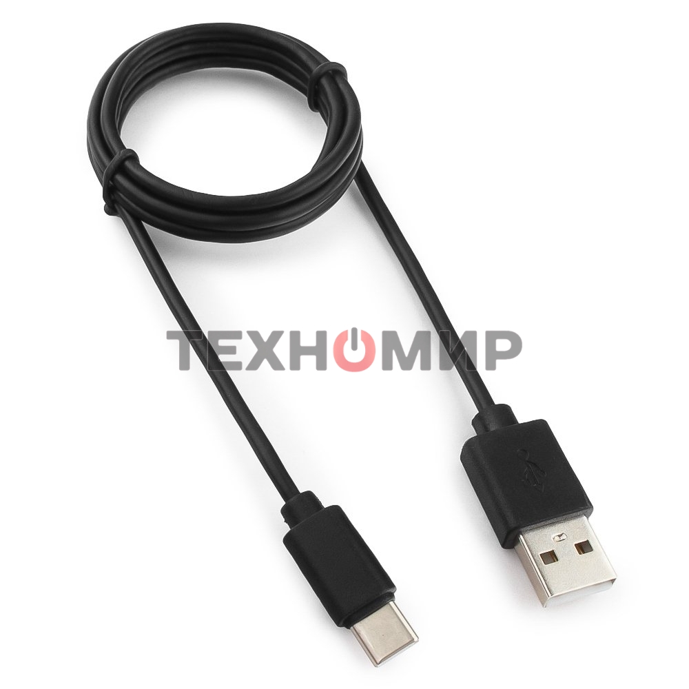 Кабель USB Гарнизон GCC-USB2-AMCM-1M, USB2.0 AM/USB3.1 Type-C, 1м, пакет