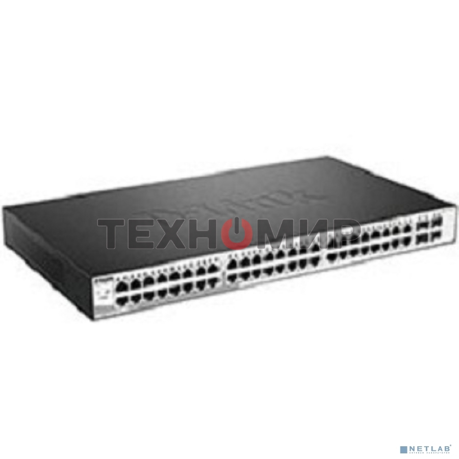 Коммутатор D-Link Managed Gigabit Switch with 48 10/100/1000Base-T + 4 SFP Ports DGS-1210-52/ME/B1A