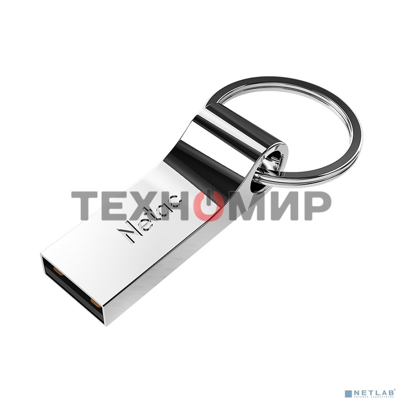Флешка USB Netac U275 (NT03U275N-064G-20SL), 64Gb, USB 2.0, R/W 50/15, серебристый
