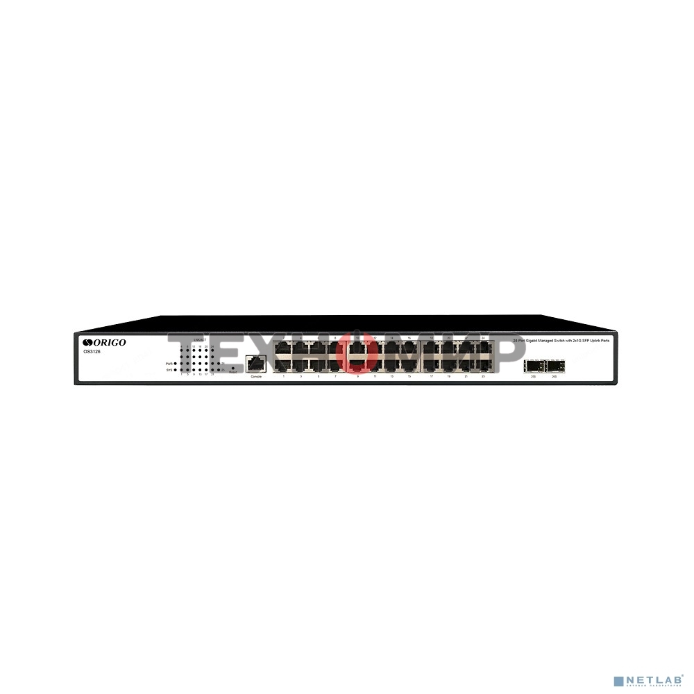 Коммутатор Origo OS3126 OS3126/A1A (L2) 24x1 Гбит/с 2SFP управляемый
