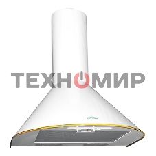 Вытяжка каминная Elikor Эпсилон 50П-430-П3Л белый/золотистый, 50 см, 430 куб. м/ч, 54 дБ