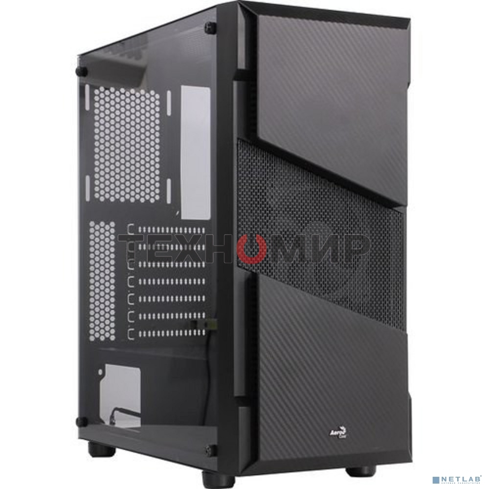 Компьютерный корпус Aerocool/Formula Menace Saturn FRGB-G-BK-v1 черный без БП ATX 4x120мм 2xUSB2.0 1xUSB3.0 audio bott PSU