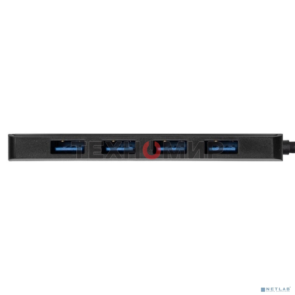 USB-концентратор ExeGate DUB-4P/1 (кабель-адаптер USB3.0 --> 4xUSB3.0, Plug&Play, черный)