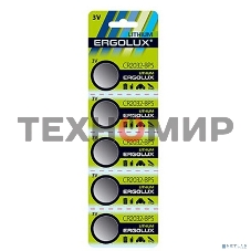 Батарейка литиевая Ergolux CR2032 BL-5 (CR2032-BP5, 3V) (5 шт. в уп-ке)